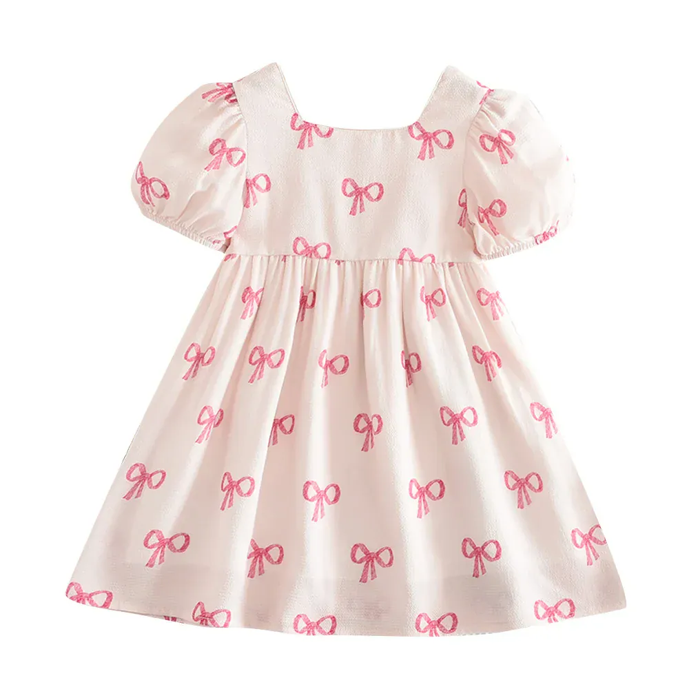 Sweet Bow Print Princess Dress - Image 8