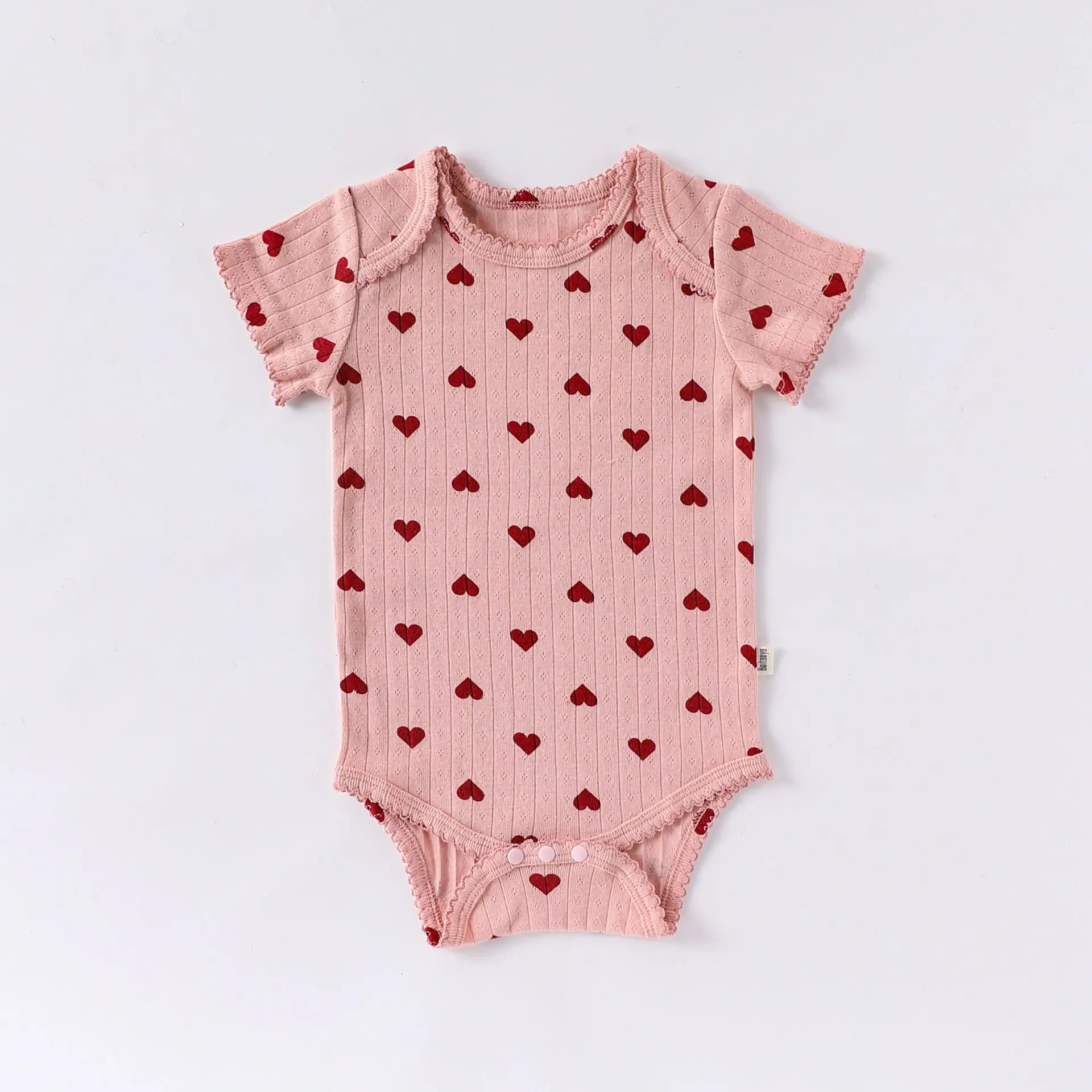 Sweet Heart Print Baby Romper - Image 12