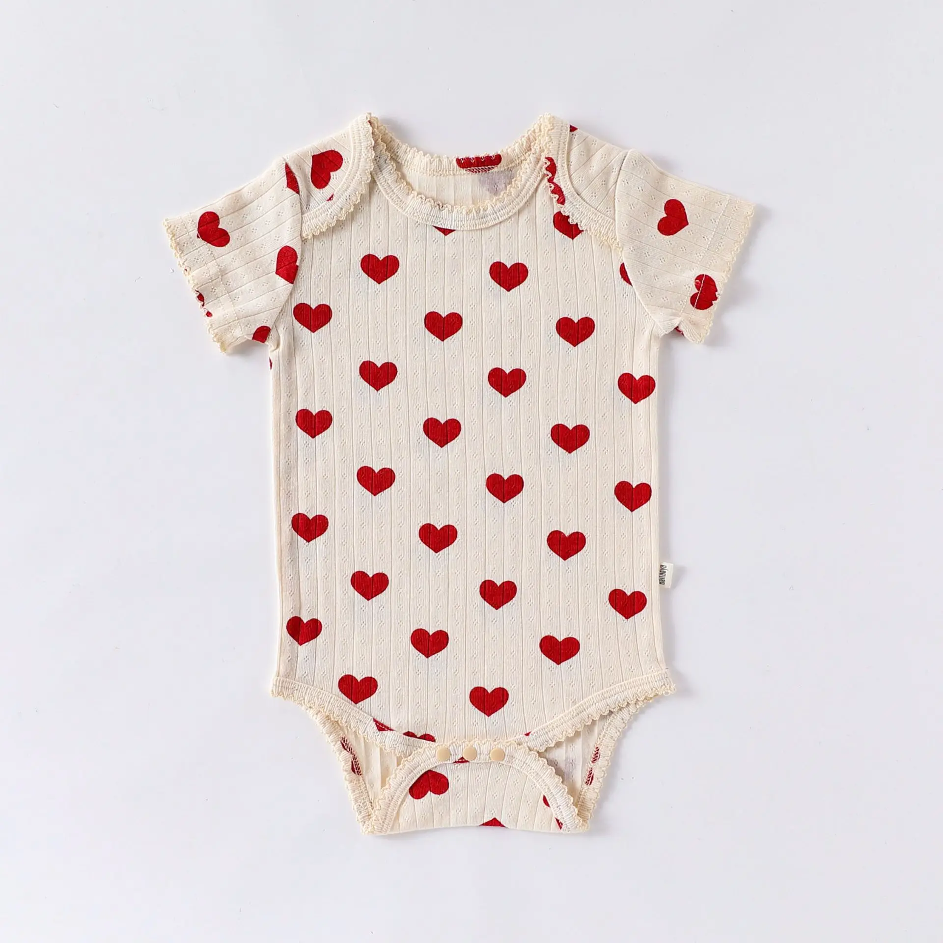 Sweet Heart Print Baby Romper - Image 13
