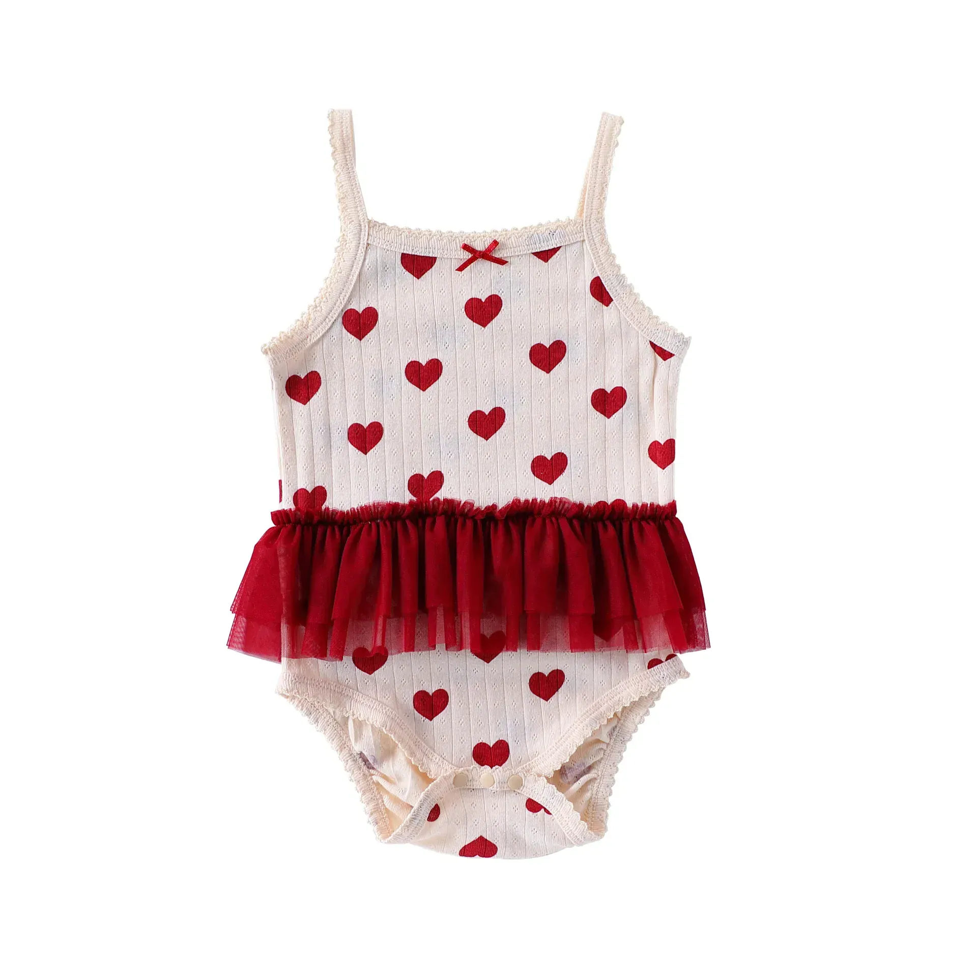 Sweet Heart Print Baby Romper - Image 15