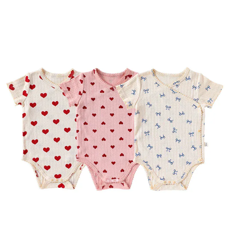 Sweet Heart Print Baby Romper - Image 17