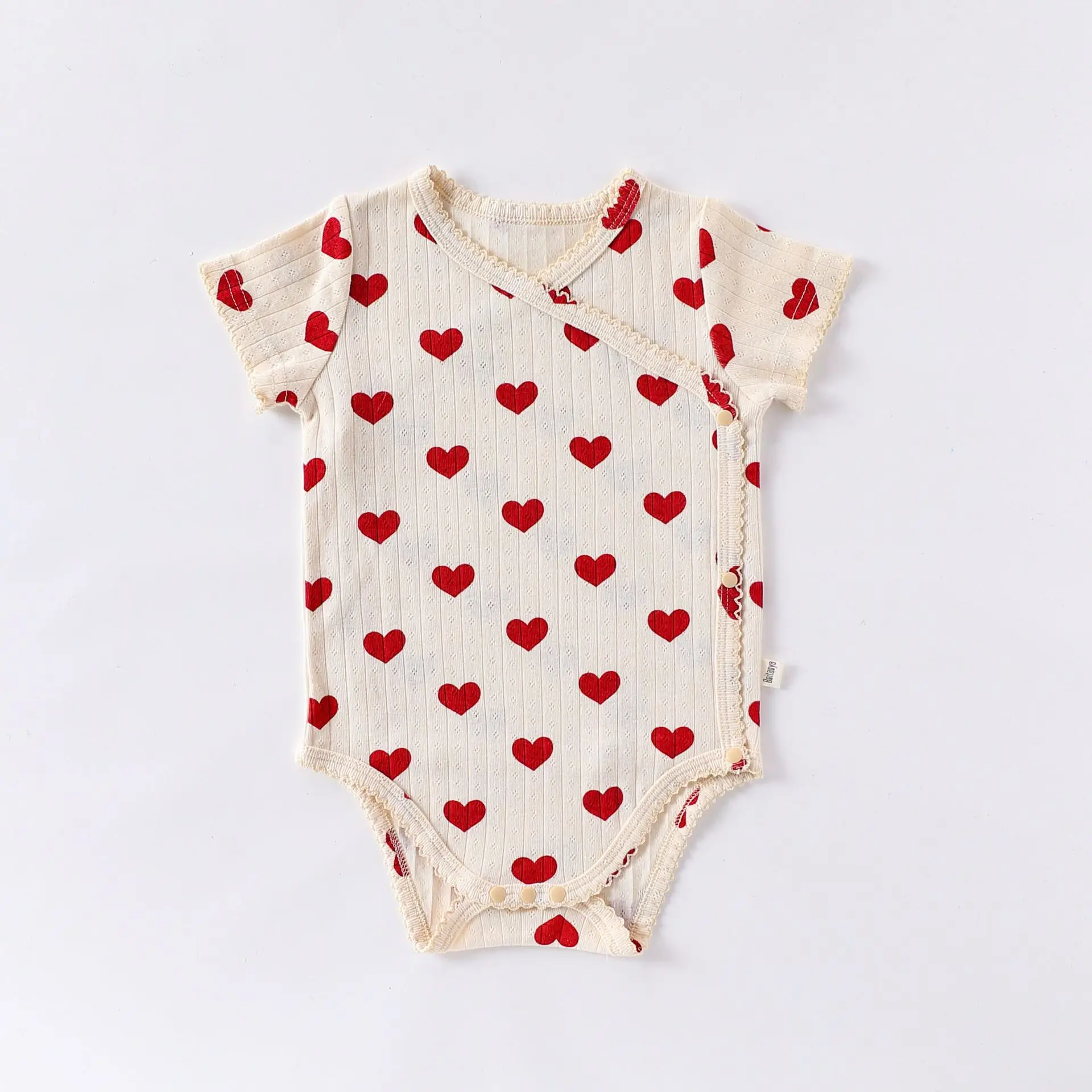 Sweet Heart Print Baby Romper - Image 19