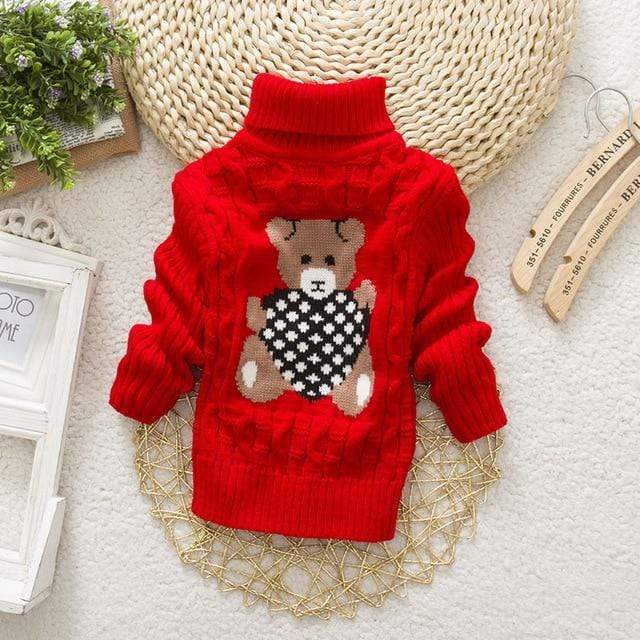 Teddy Knitted Turtleneck Sweater - Image 3