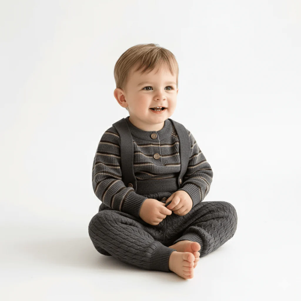 The Classic Knit Sweater & Suspender Set - Image 10