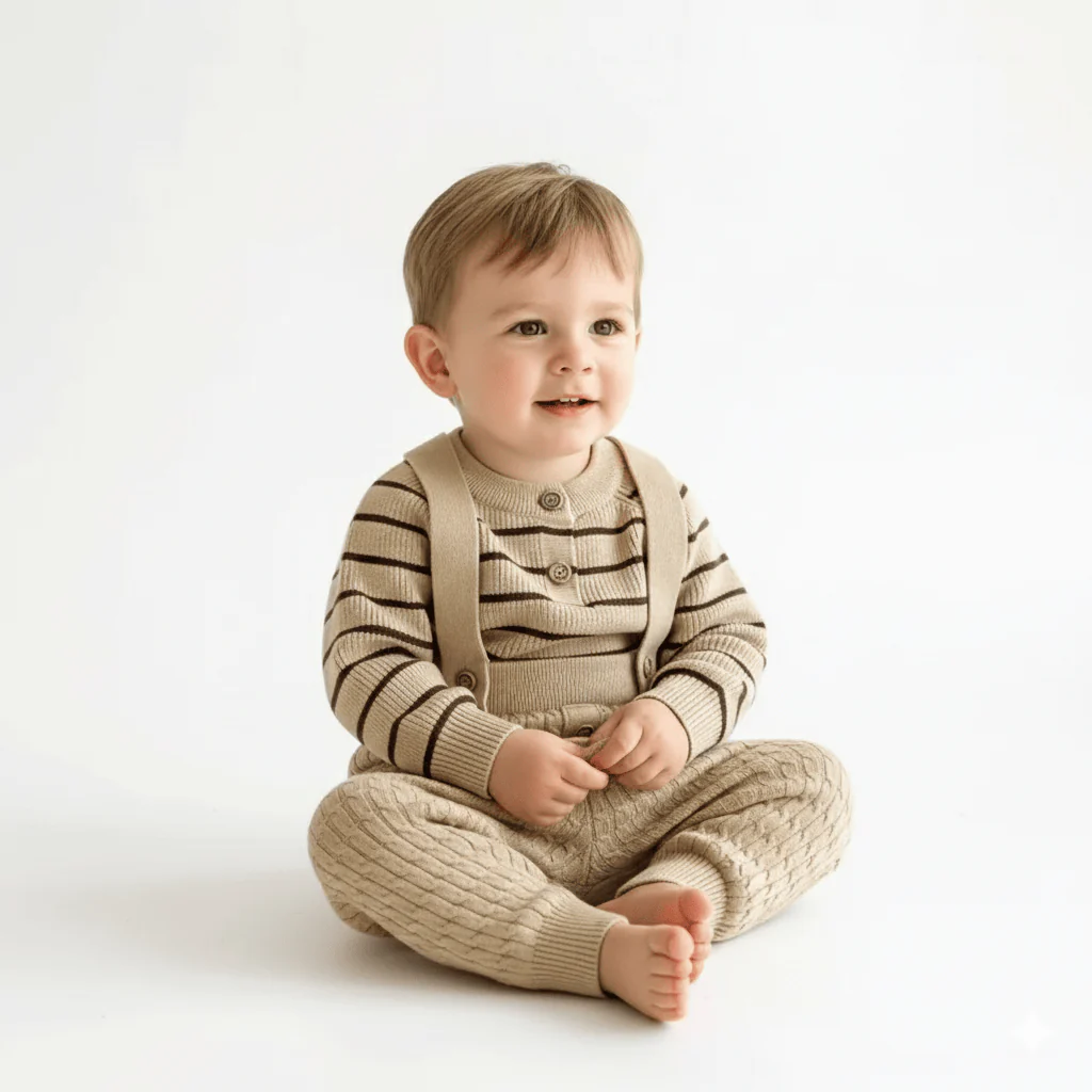 The Classic Knit Sweater & Suspender Set - Image 11