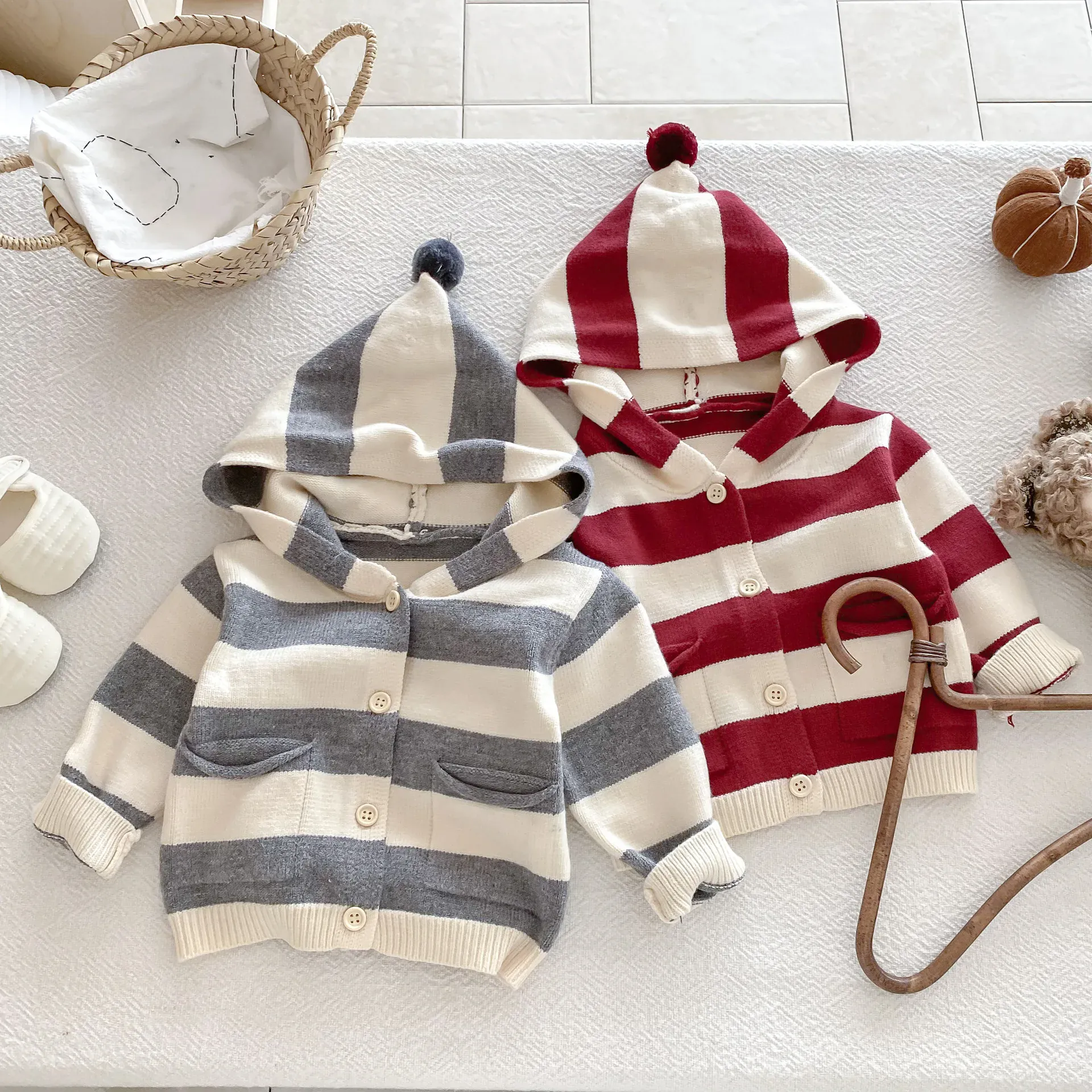 The Cozy Knit Overall & Hoodie Set - Image 5