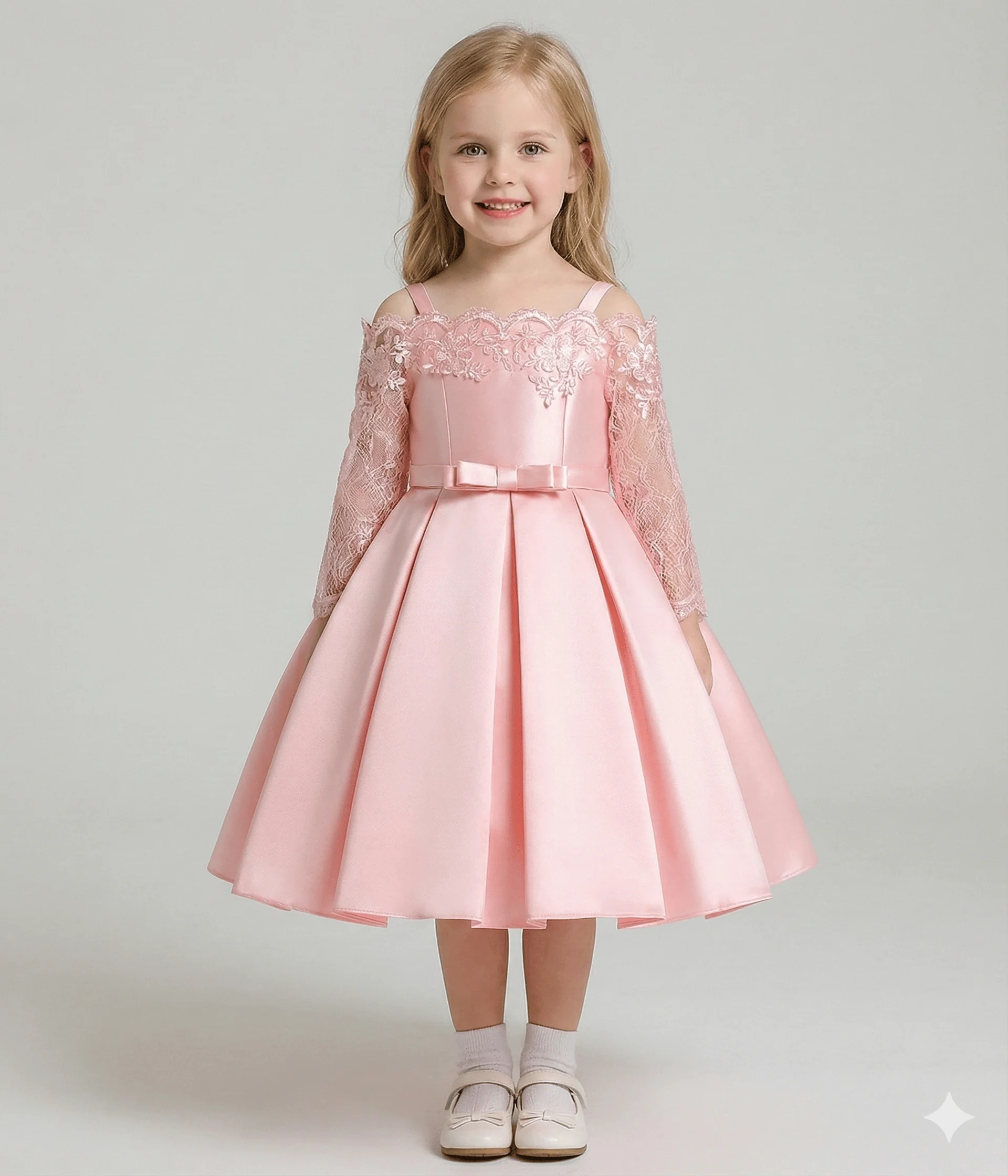 The Duchess Satin & Lace Gown - Image 4