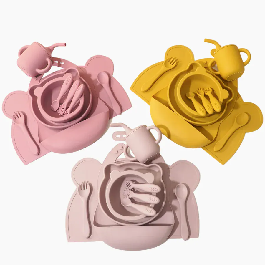 The First Bites 10-Piece Complete Silicone Feeding Set