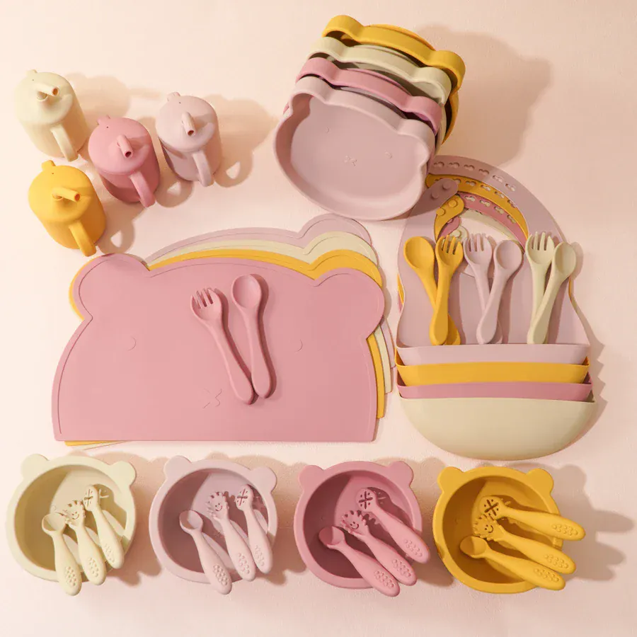 The First Bites 10-Piece Complete Silicone Feeding Set - Image 4