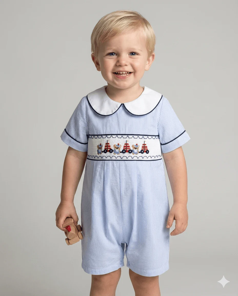 The Heirloom Smocked Romper - Image 2
