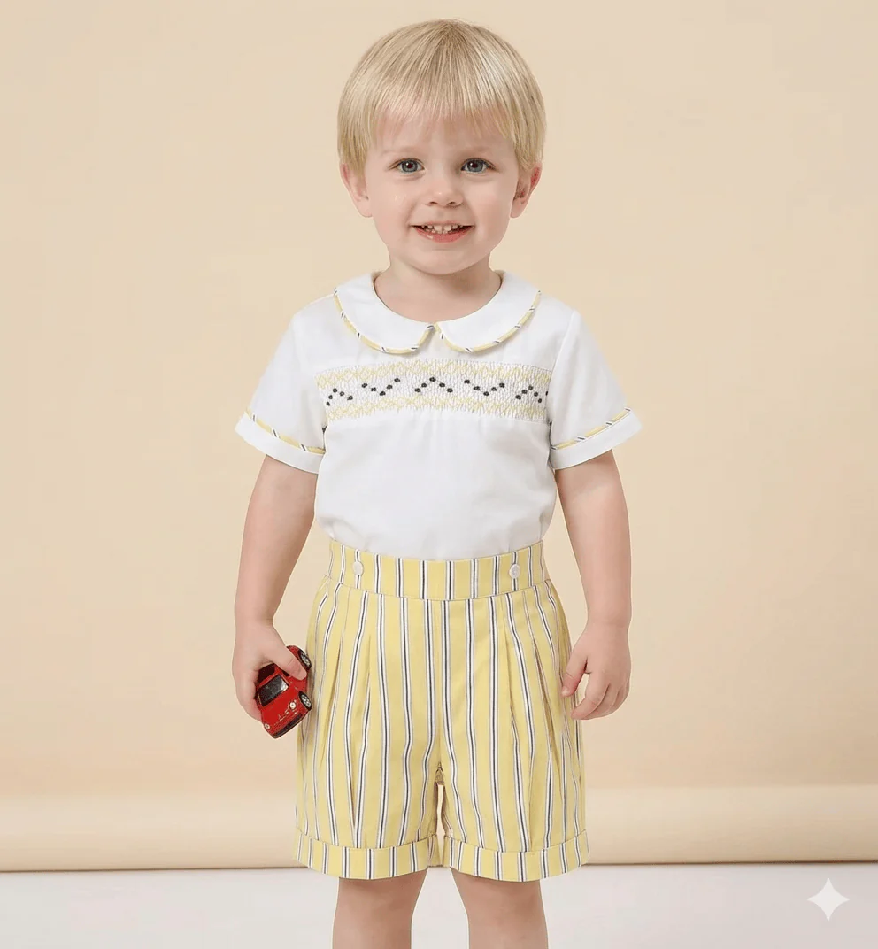 The Little Gentleman's Smocked Suit - Image 3