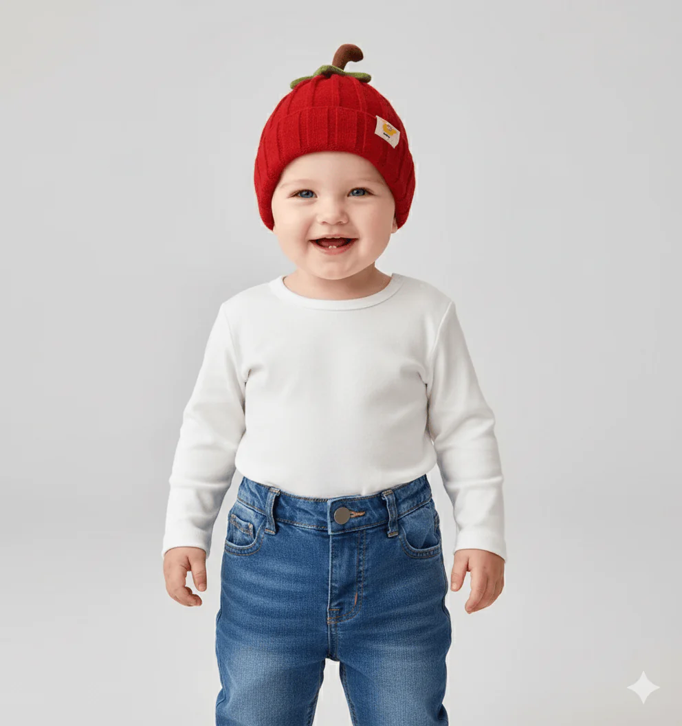 The Little Sprout Ribbed Knit Baby Beanie - Image 2