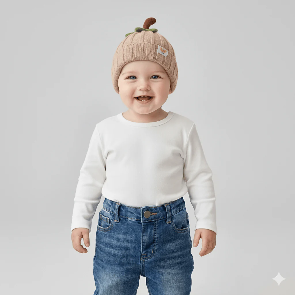 The Little Sprout Ribbed Knit Baby Beanie - Image 7