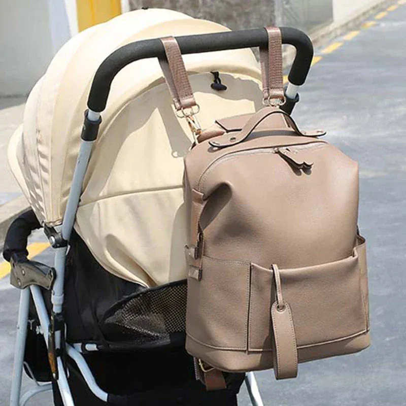 The Signature PU Leather Diaper Backpack - Image 5
