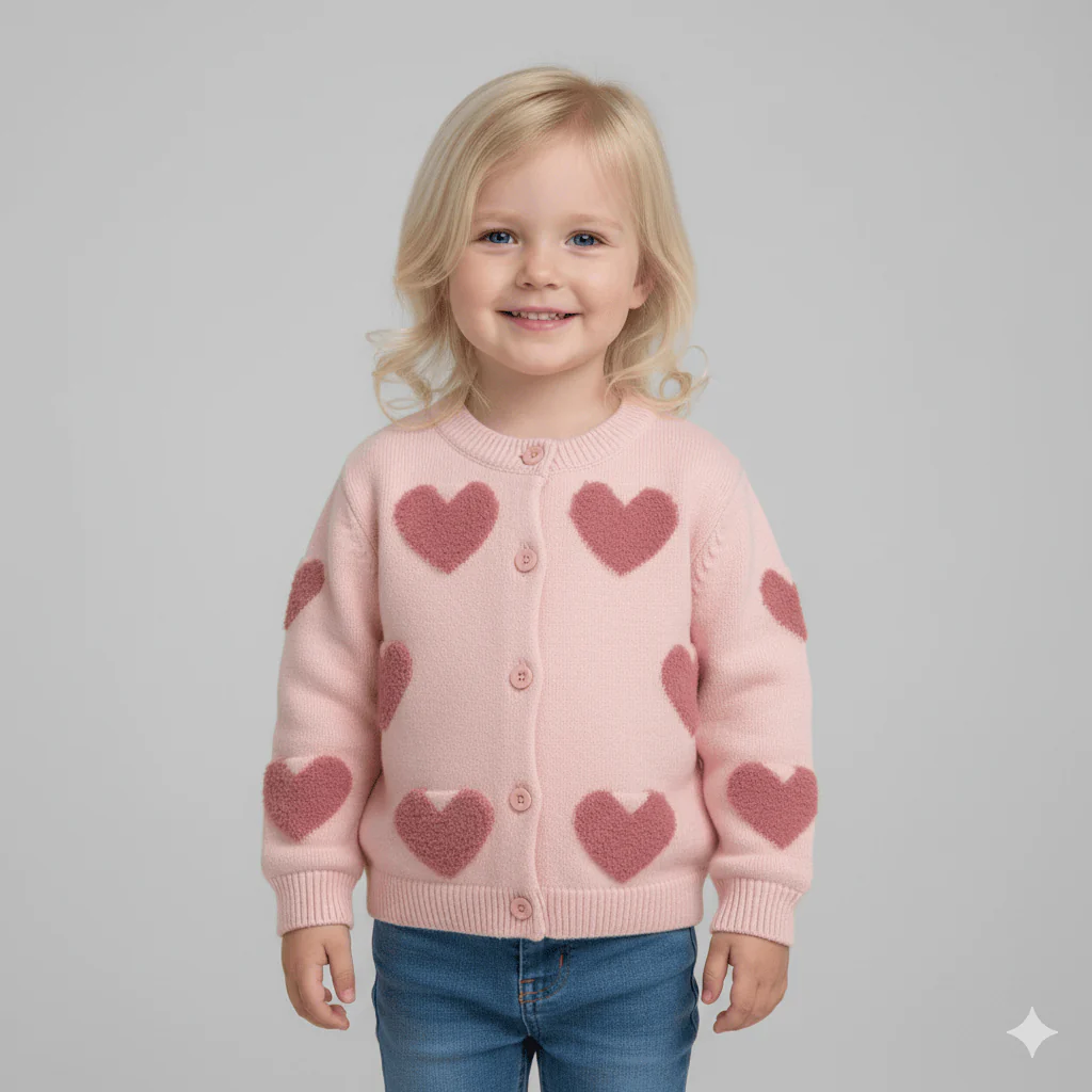 The Sweetheart Fluffy Knit Cardigan - Image 3