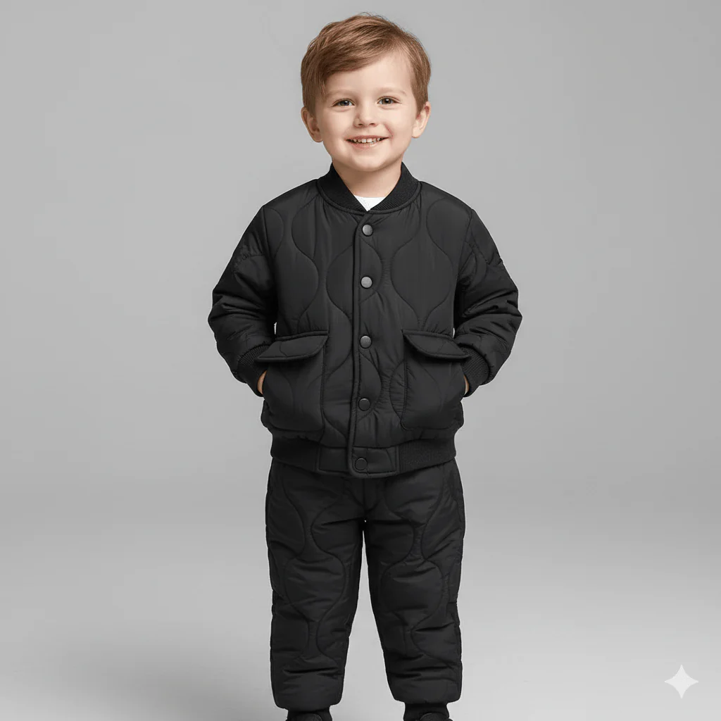 The Varsity Quilted Puffer Suit - Image 5