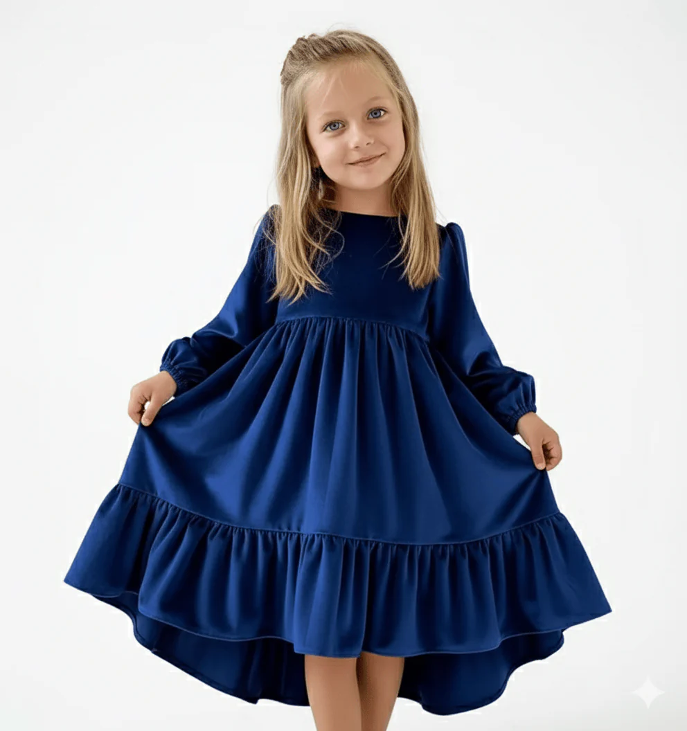 The Velvet Tiered Twirl Dress - Image 10