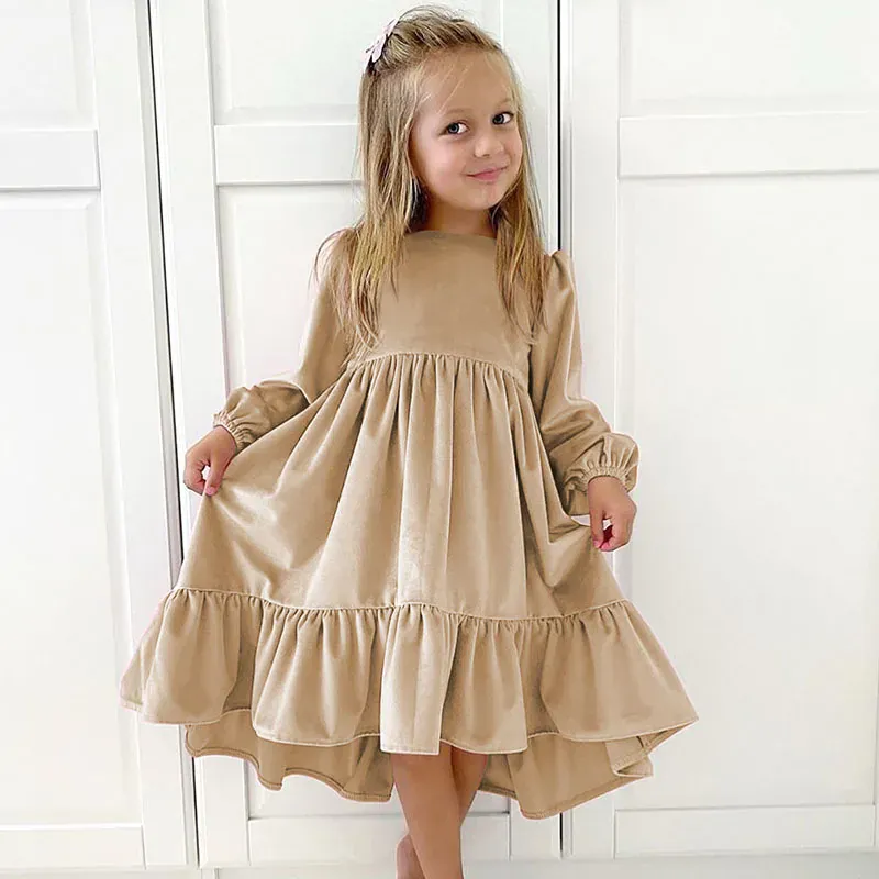 The Velvet Tiered Twirl Dress - Image 2