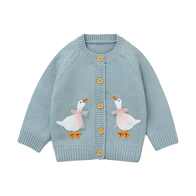 The Waddling Geese Pocket Knit Cardigan - Image 11