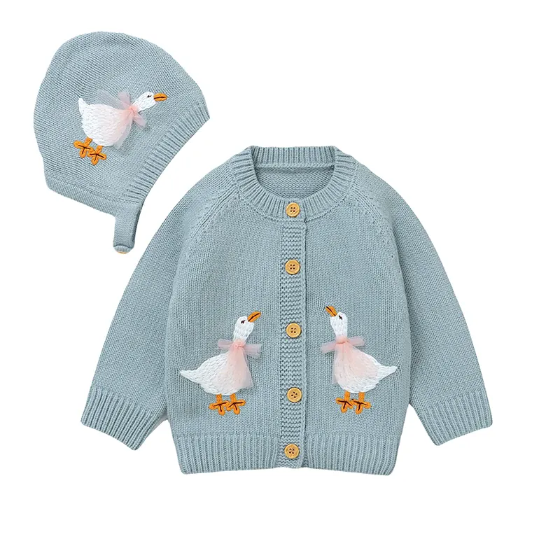 The Waddling Geese Pocket Knit Cardigan - Image 12