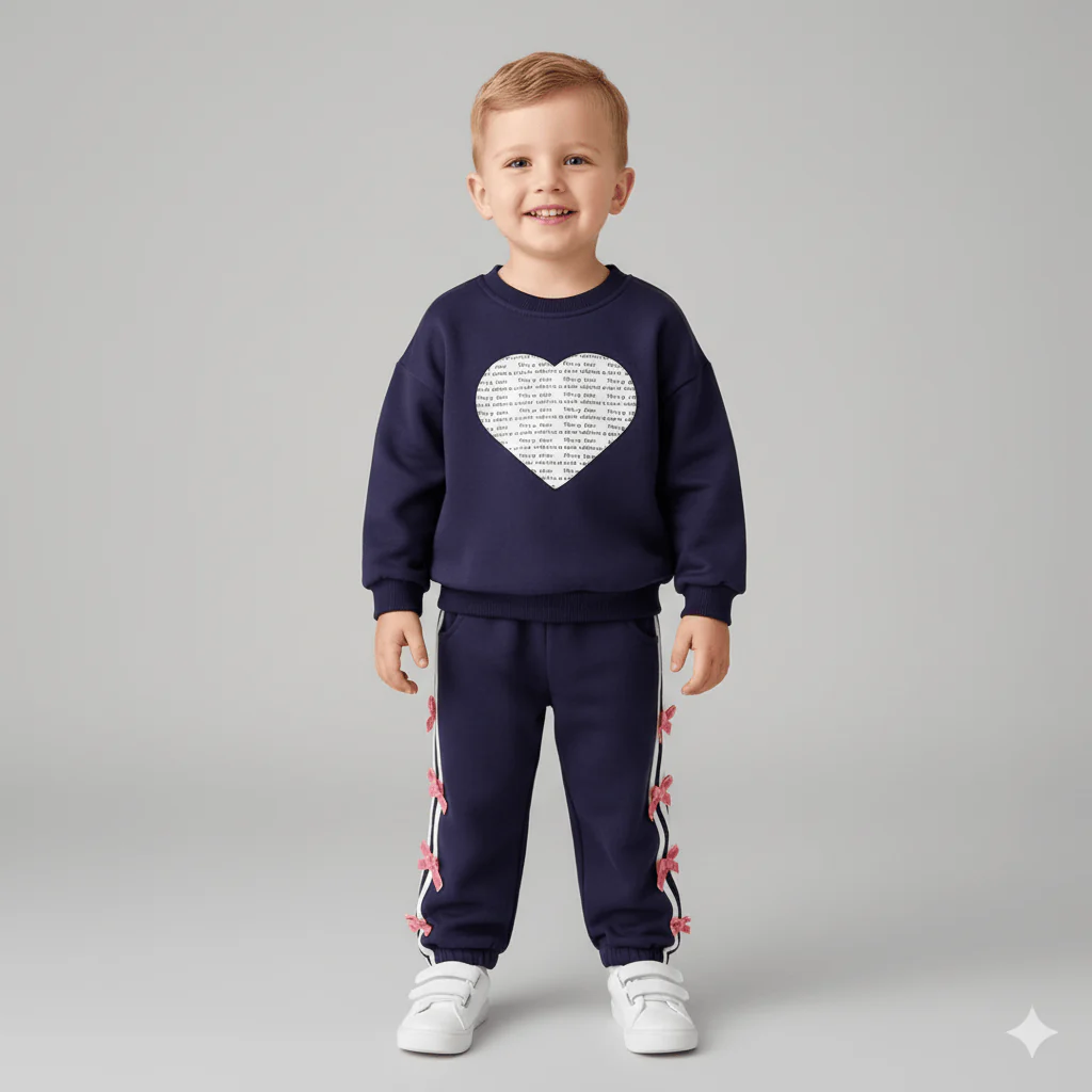 Toddler and Baby Heart Sweatshirt and Pants Set - Image 12