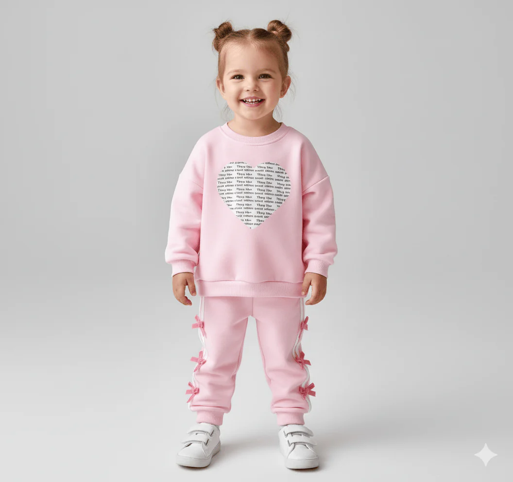Toddler and Baby Heart Sweatshirt and Pants Set - Image 14