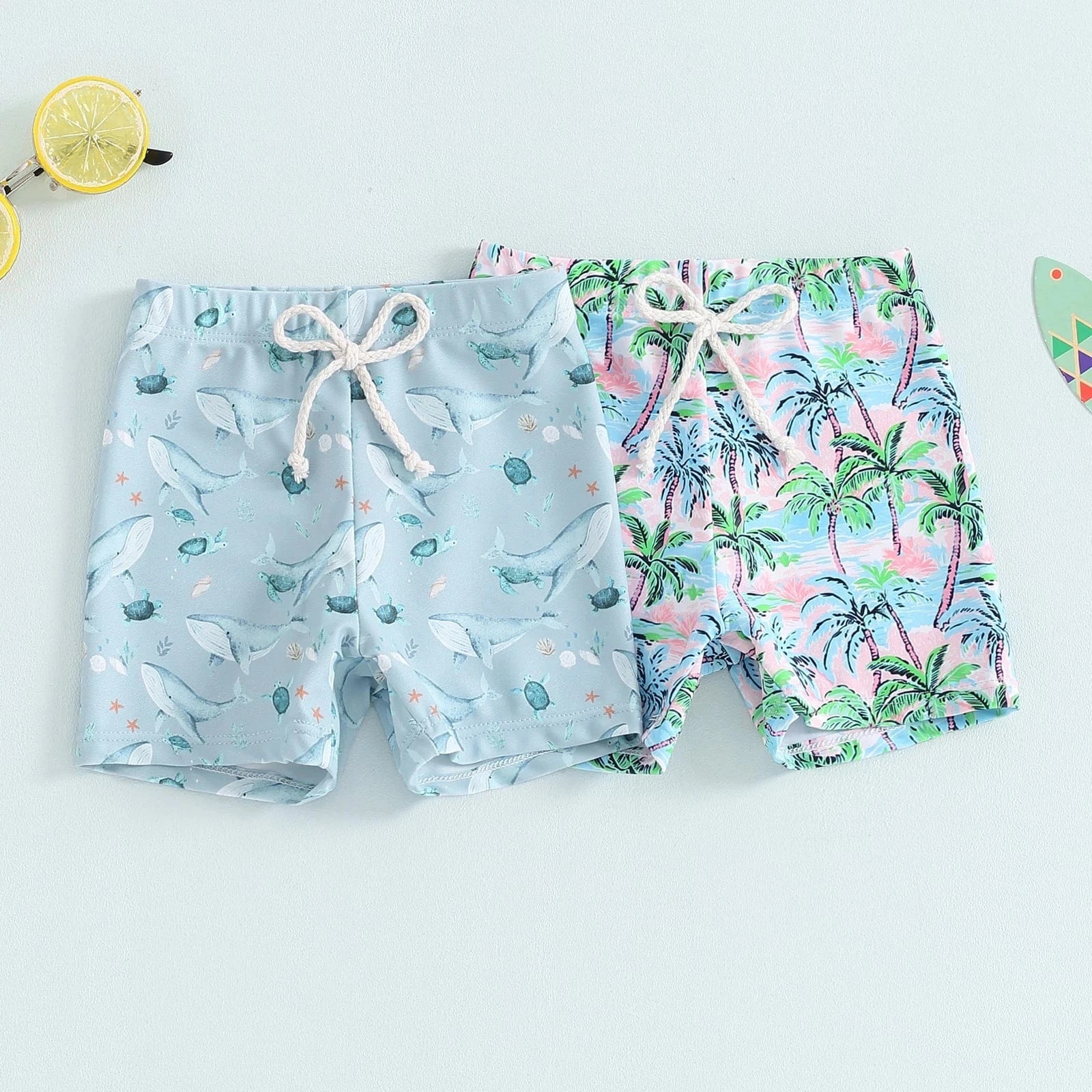 Toddler Boys Summer Swim Trunks - Image 2