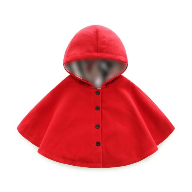 Toddler Girls Hooded Cape Coat - Image 3