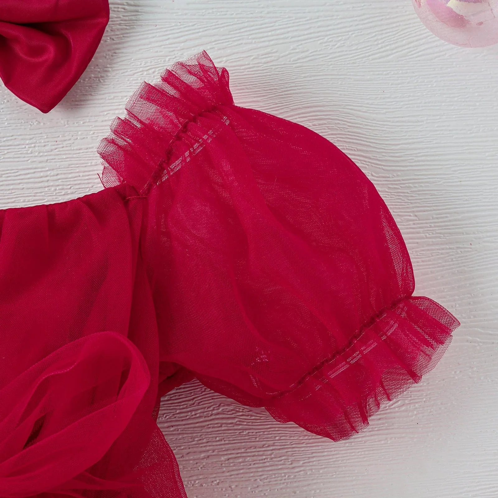 Tulle Romper Dress with Handband Set - Image 6