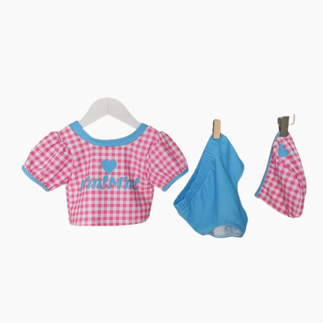 Two Piece Gingham Swimsuit