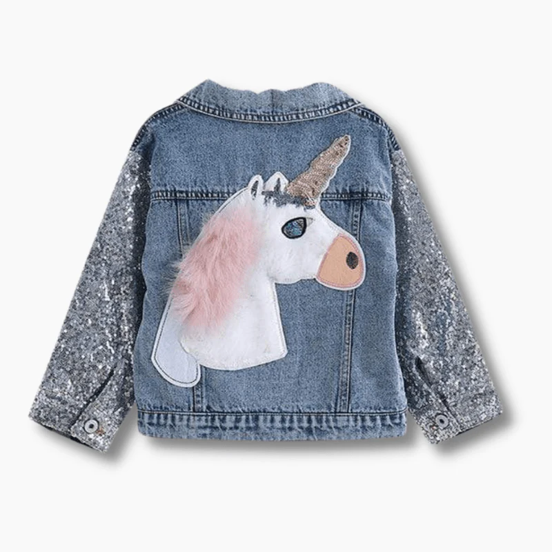 Unicorn Denim Embroidered Jacket