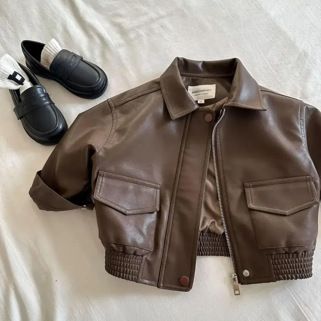 Unisex Faux Leather Jacket - Image 11