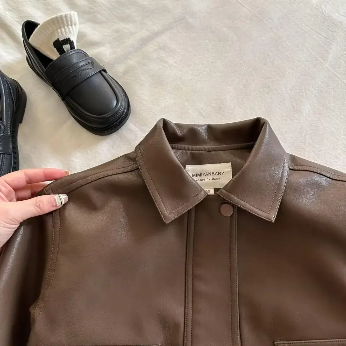 Unisex Faux Leather Jacket - Image 13