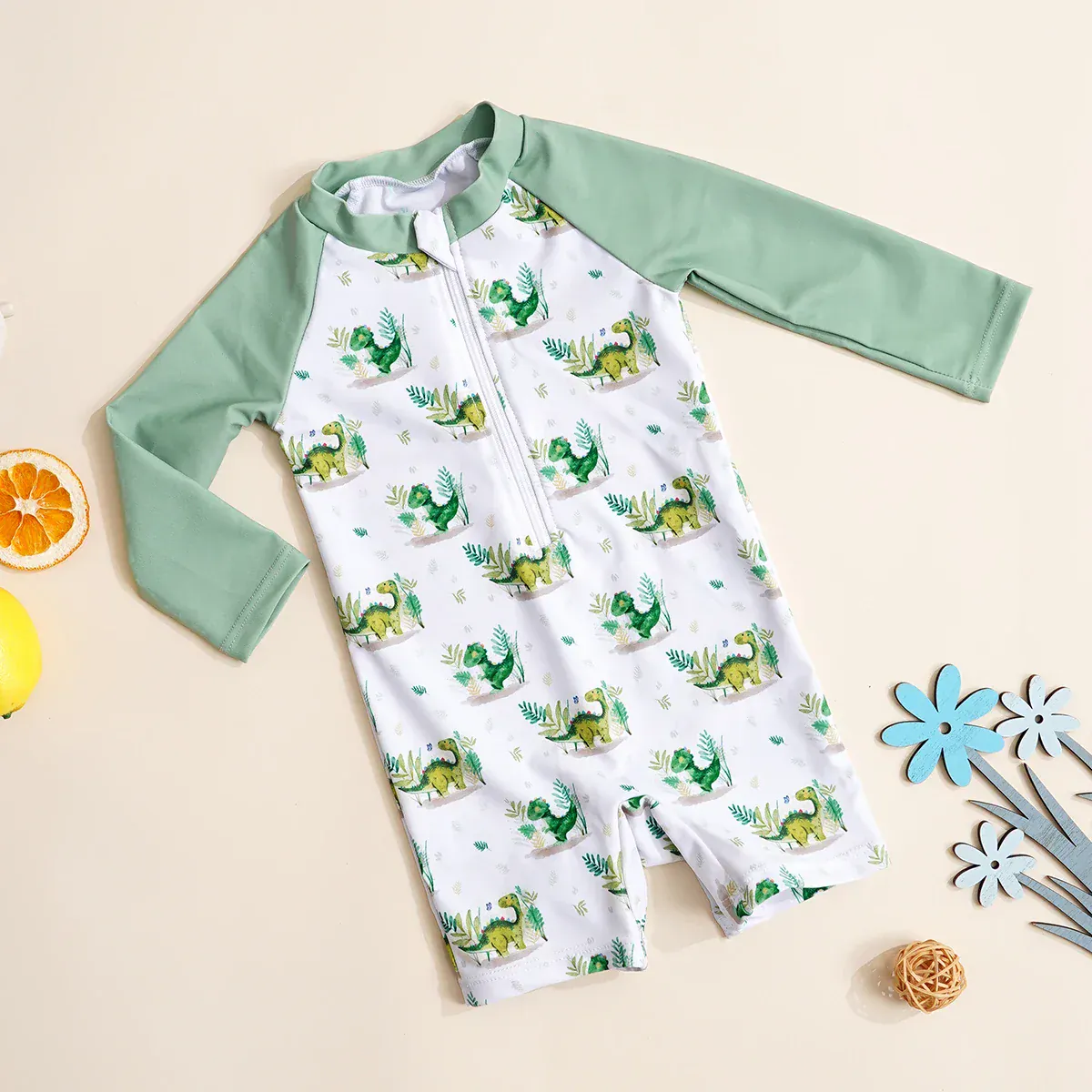 Unisex Infant Long Sleeve One-Piece Swimsuit - Image 13