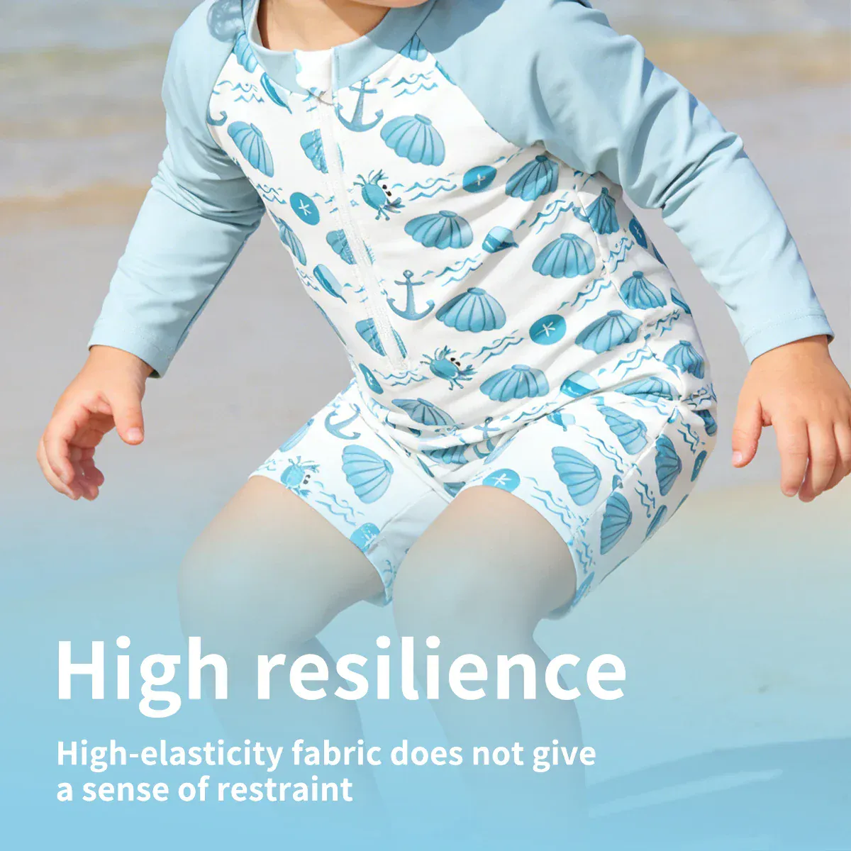 Unisex Infant Long Sleeve One-Piece Swimsuit - Image 9