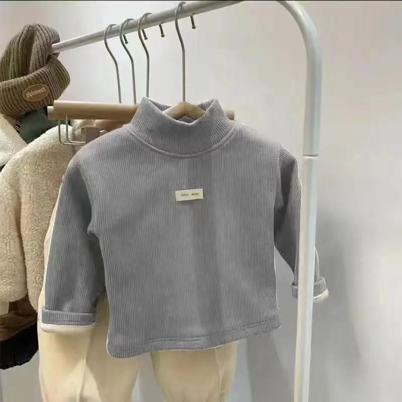 Unisex Mock Neck Long-Sleeve Pullover - Image 13