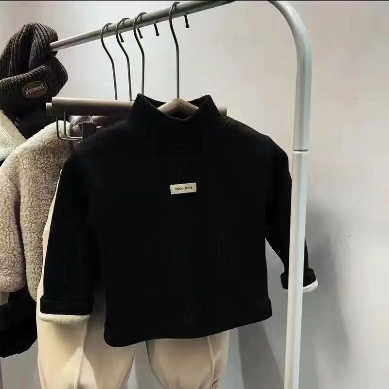 Unisex Mock Neck Long-Sleeve Pullover - Image 14