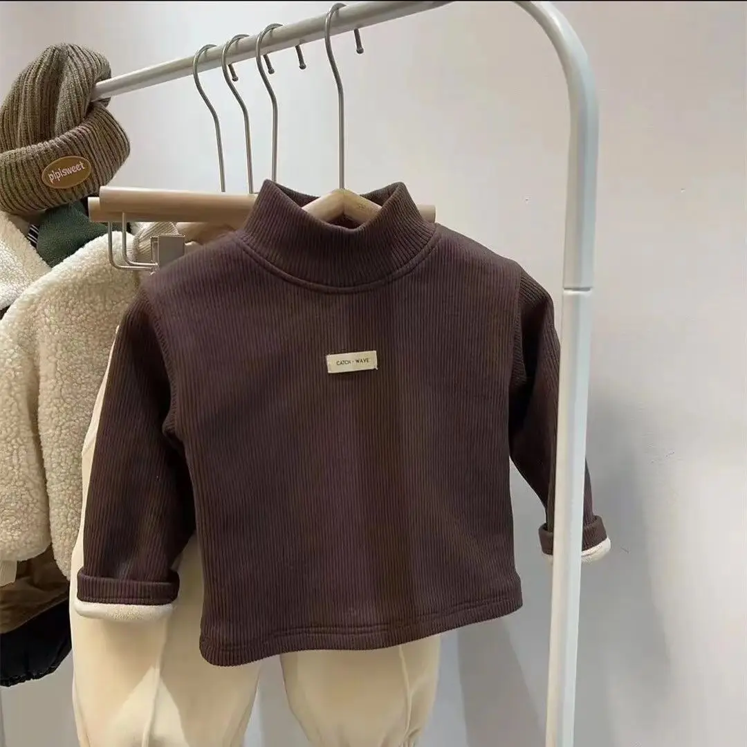 Unisex Mock Neck Long-Sleeve Pullover - Image 15