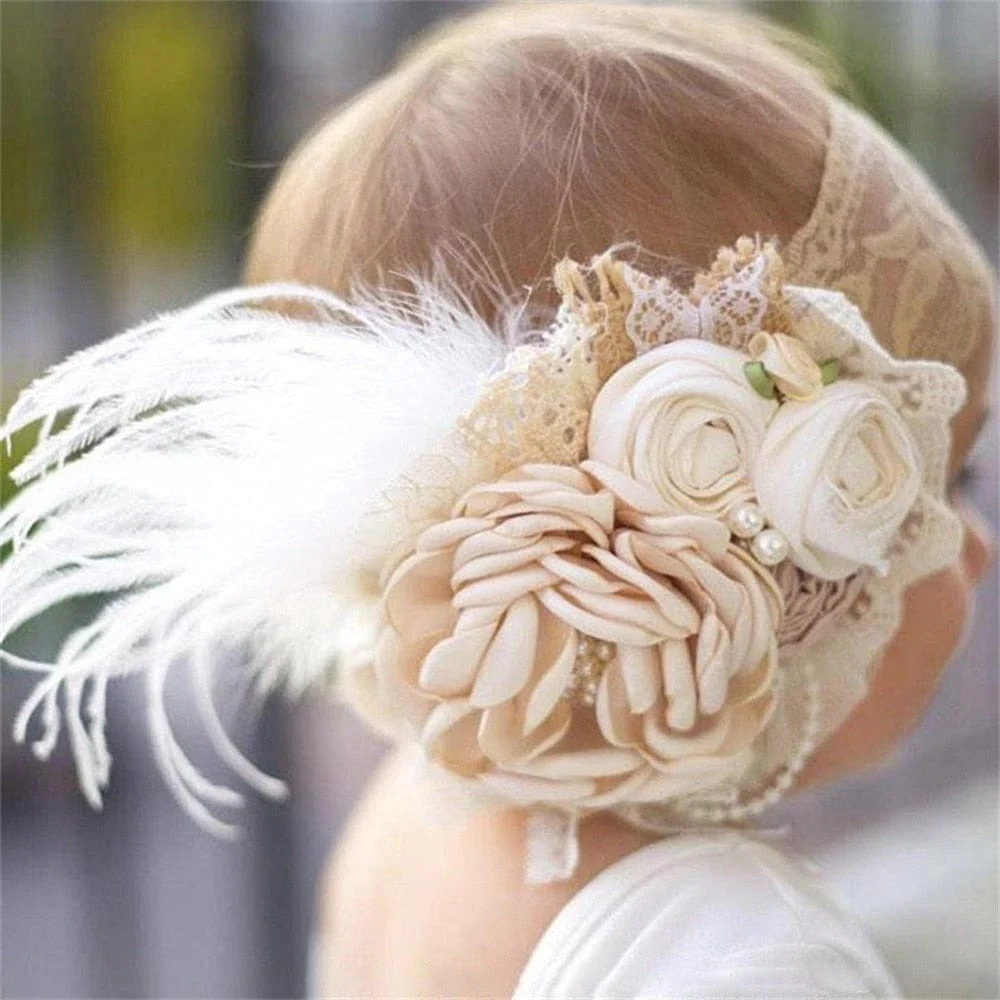 Vintage Baby Floral Lace Headband