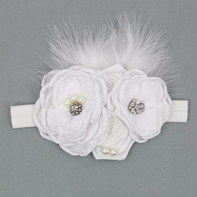Vintage Baby Floral Lace Headband - Image 10