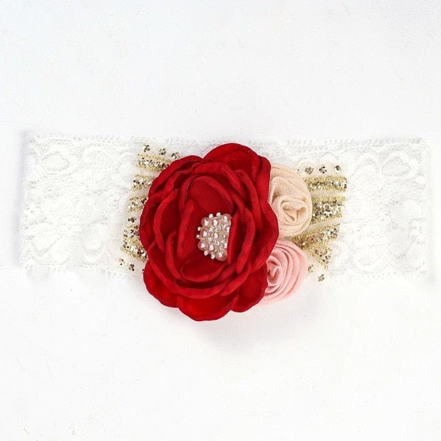 Vintage Baby Floral Lace Headband - Image 12