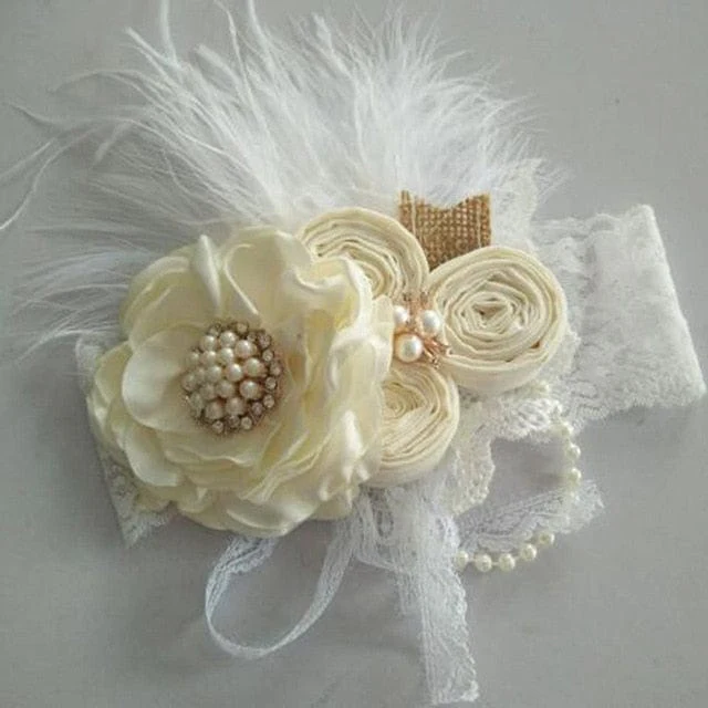 Vintage Baby Floral Lace Headband - Image 17