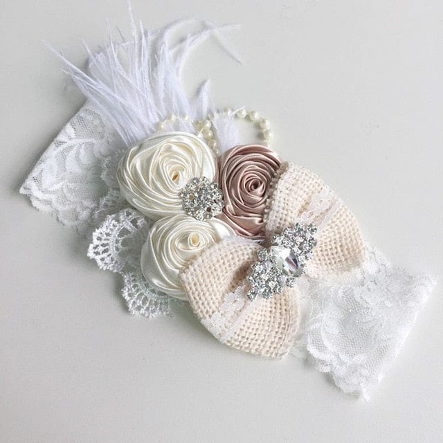 Vintage Baby Floral Lace Headband - Image 20
