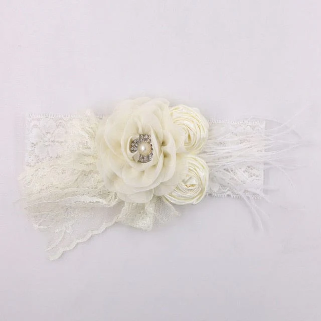 Vintage Baby Floral Lace Headband - Image 24