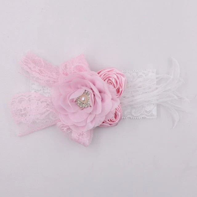 Vintage Baby Floral Lace Headband - Image 25