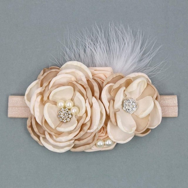 Vintage Baby Floral Lace Headband - Image 3