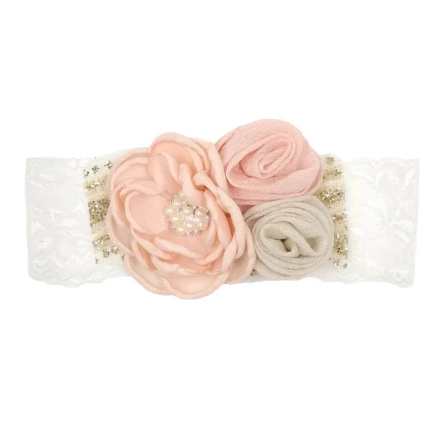 Vintage Baby Floral Lace Headband - Image 37