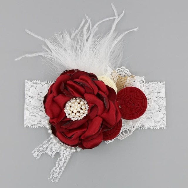 Vintage Baby Floral Lace Headband - Image 38