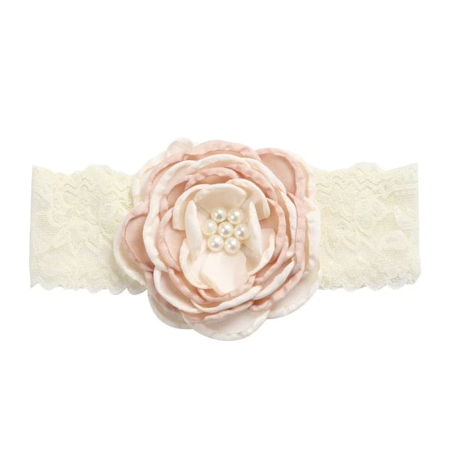 Vintage Baby Floral Lace Headband - Image 4