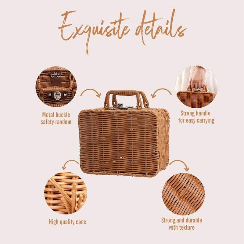 Vintage Baby Gift Basket | 7-Piece Newborn Essentials Set - Image 7